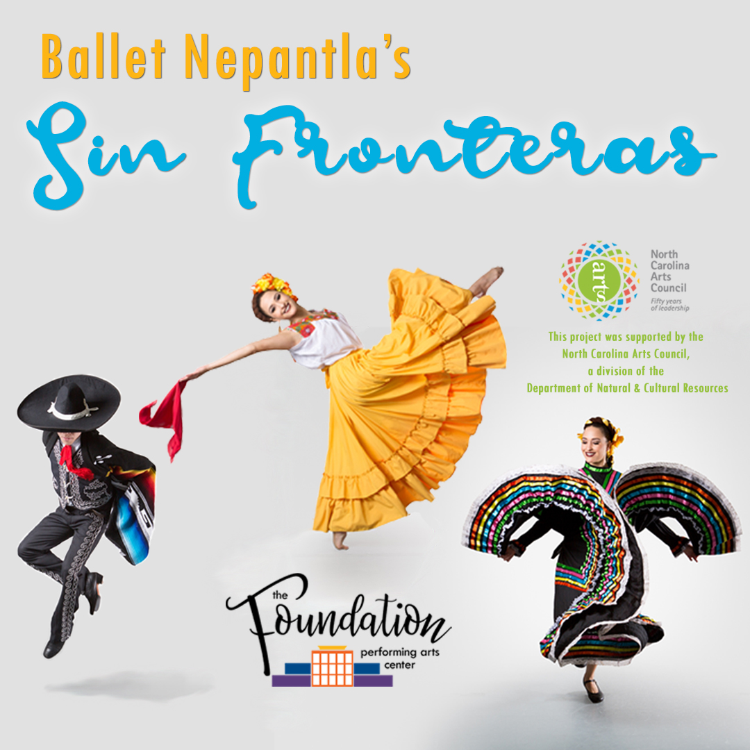 Ballet Nepantla dancers and logo