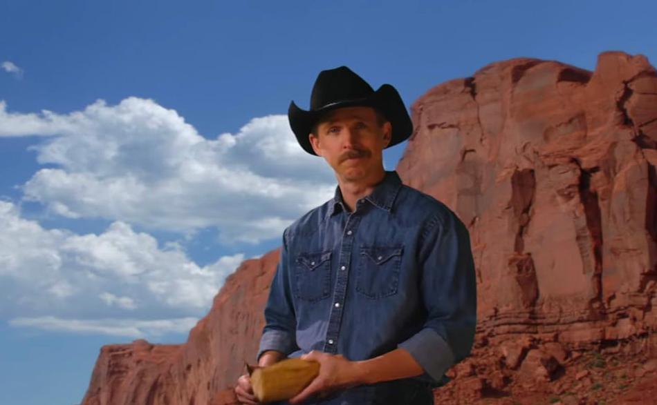 Jason Salmon in desert